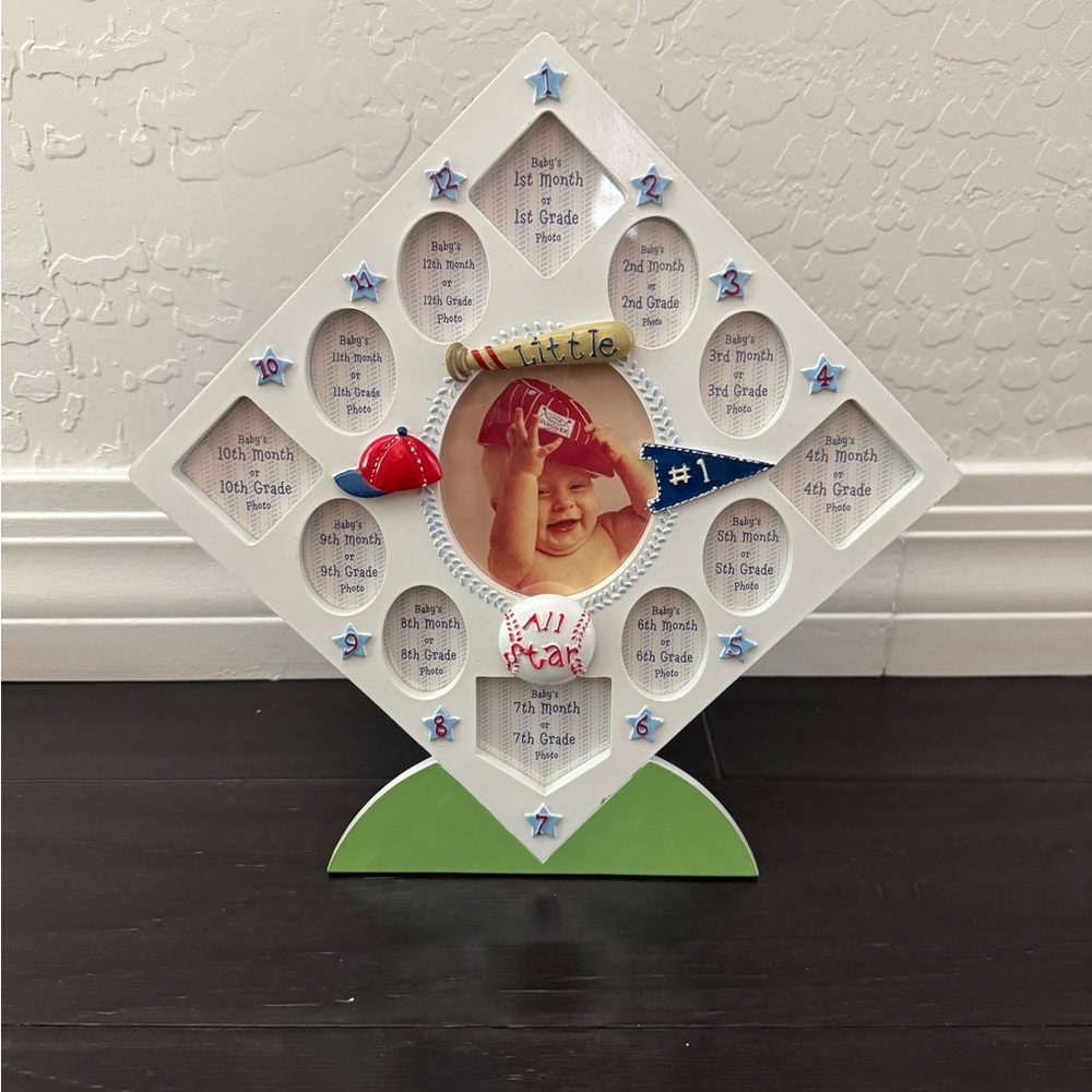 Baseball Themed Multi-Photo Frame